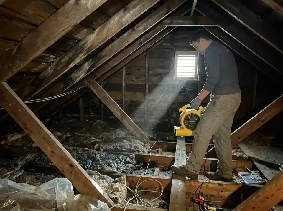 attic-water-damage-drying-proc-007 — frequently asked questions, Emergency Water Extraction & 24/7 Flood Response in Sulphur…